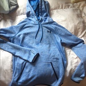 weathered blue hoodie